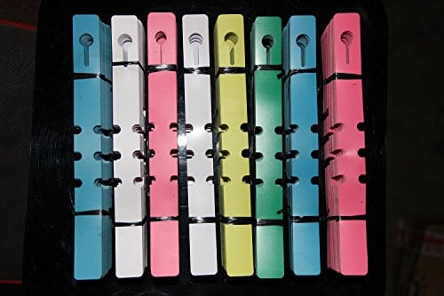 KINGLAKE 15 Pcs Waterproof Plastic Plant Curved T-Type Tags Large Nursery Garden Labels 3 Colors